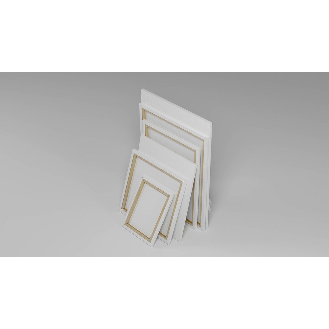 Painting Canvases 3D Model – Low Poly Collection for Art Display, FBX - View 48