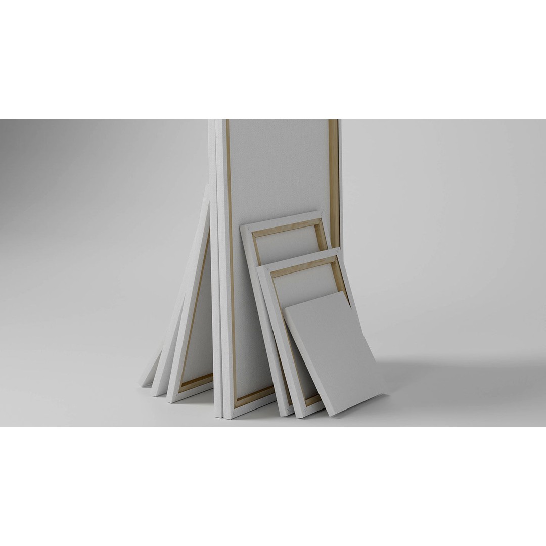 Painting Canvases 3D Model – Low Poly Collection for Art Display, FBX - View 5
