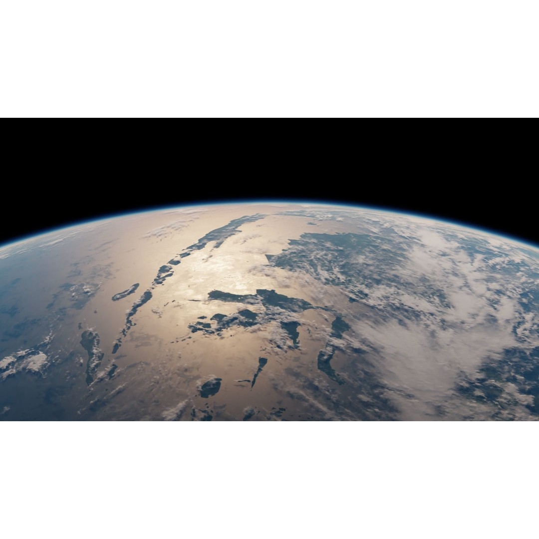 Earth 3D Model – Photorealistic Low-Poly Asset with 16K Textures - View 13