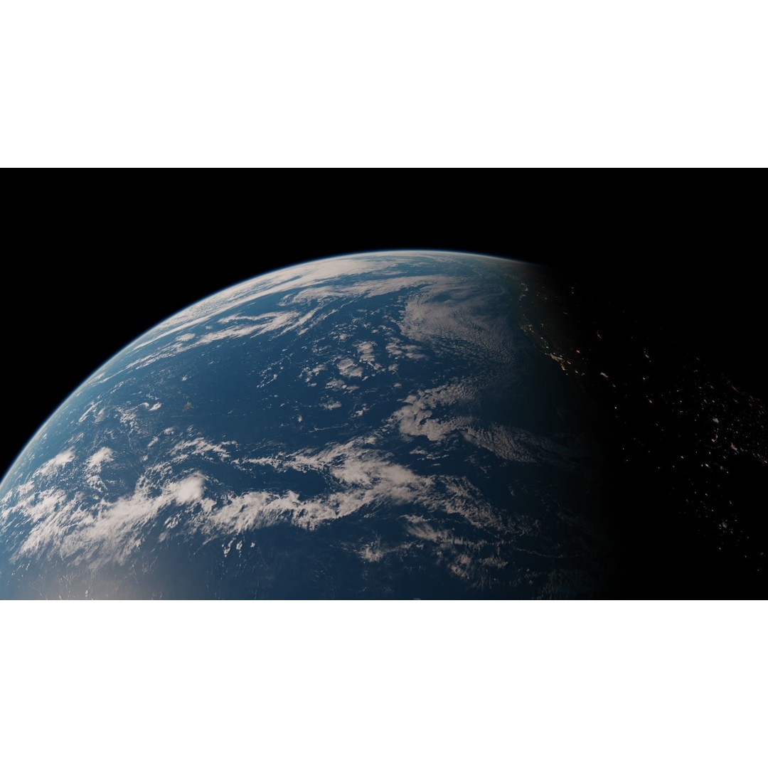 Earth 3D Model – Photorealistic Low-Poly Asset with 16K Textures - View 14