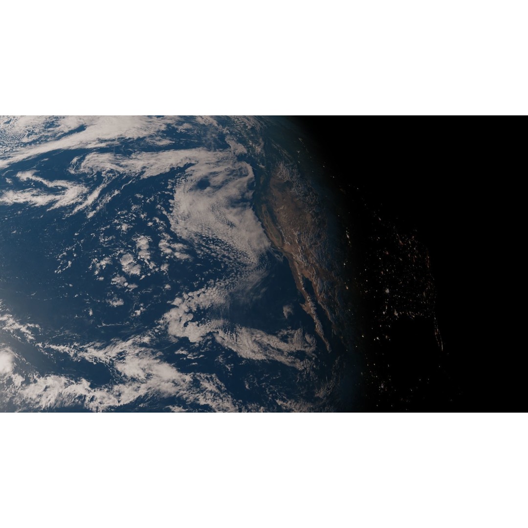 Earth 3D Model – Photorealistic Low-Poly Asset with 16K Textures - View 18