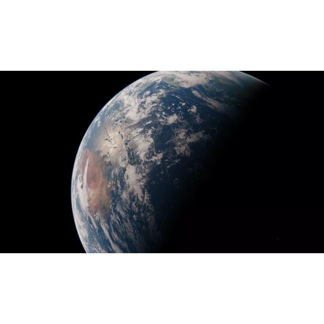 Earth 3D Model – Photorealistic Low-Poly Asset with 16K Textures - View 2