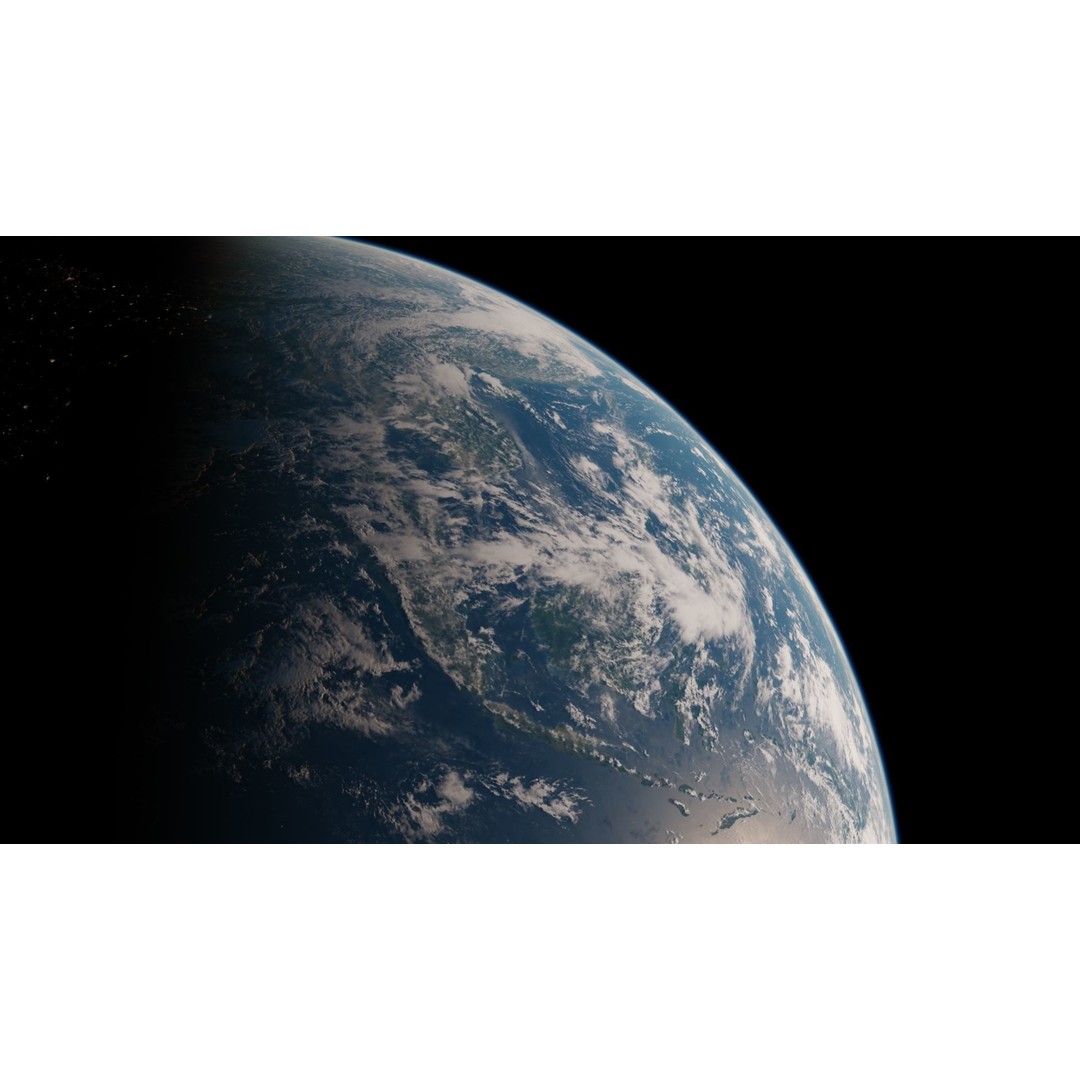 Earth 3D Model – Photorealistic Low-Poly Asset with 16K Textures - View 22