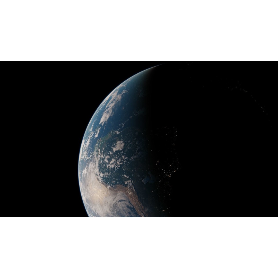 Earth 3D Model – Photorealistic Low-Poly Asset with 16K Textures - View 23