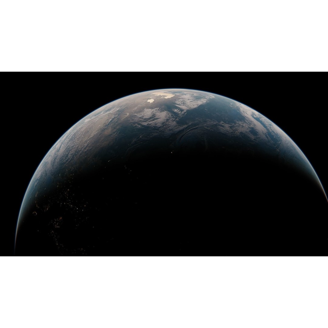 Earth 3D Model – Photorealistic Low-Poly Asset with 16K Textures - View 34