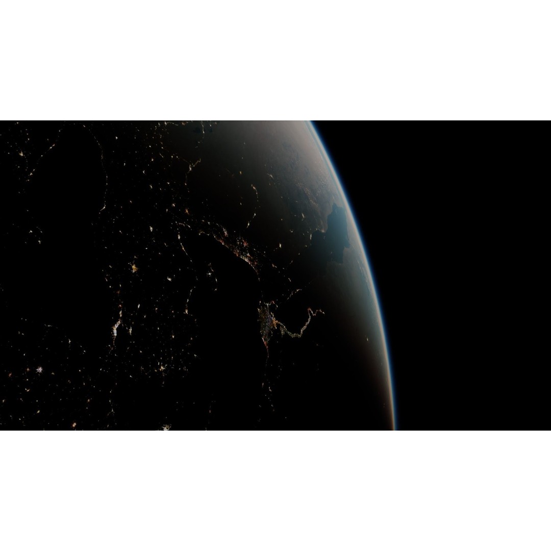 Earth 3D Model – Photorealistic Low-Poly Asset with 16K Textures - View 5