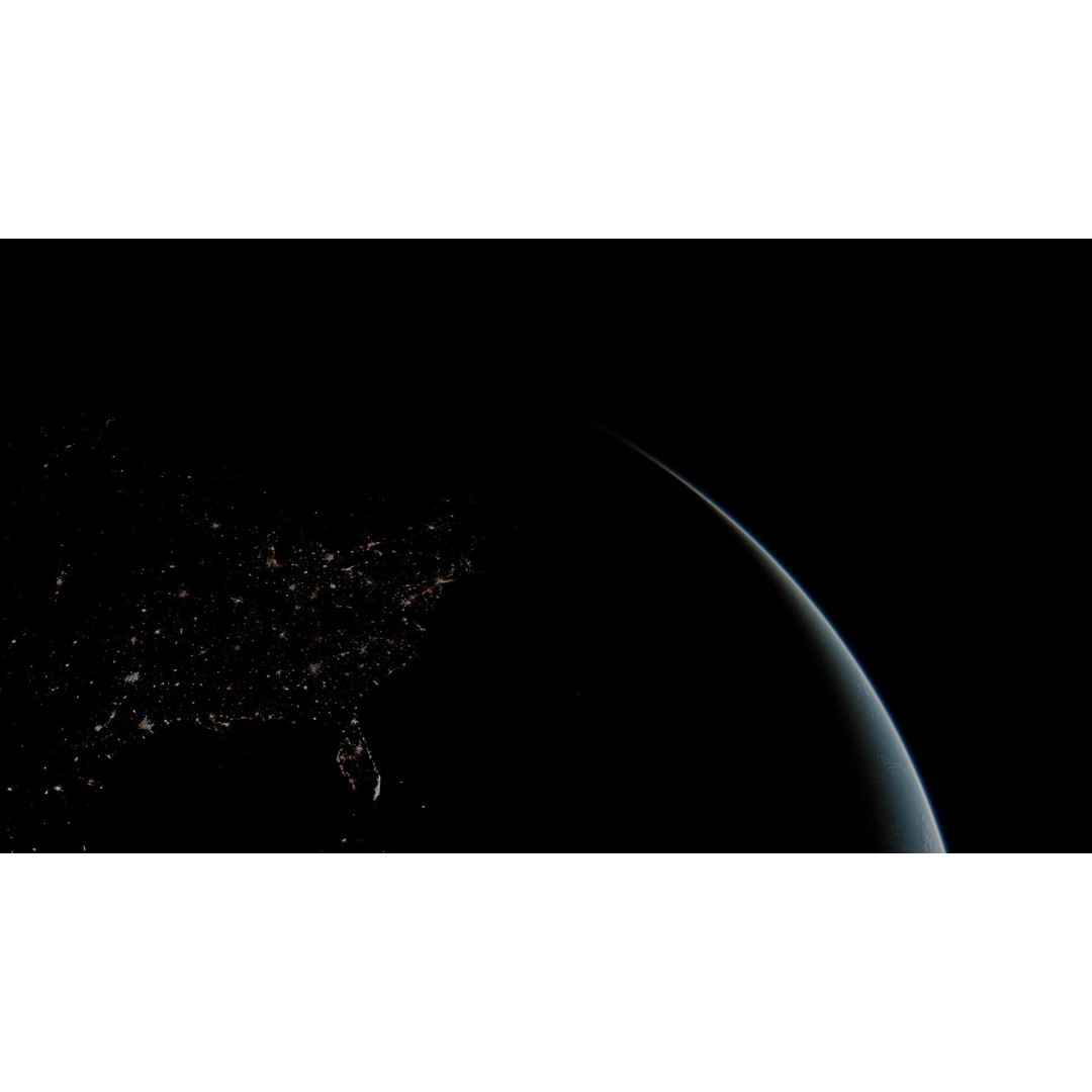 Earth 3D Model – Photorealistic Low-Poly Asset with 16K Textures - View 8