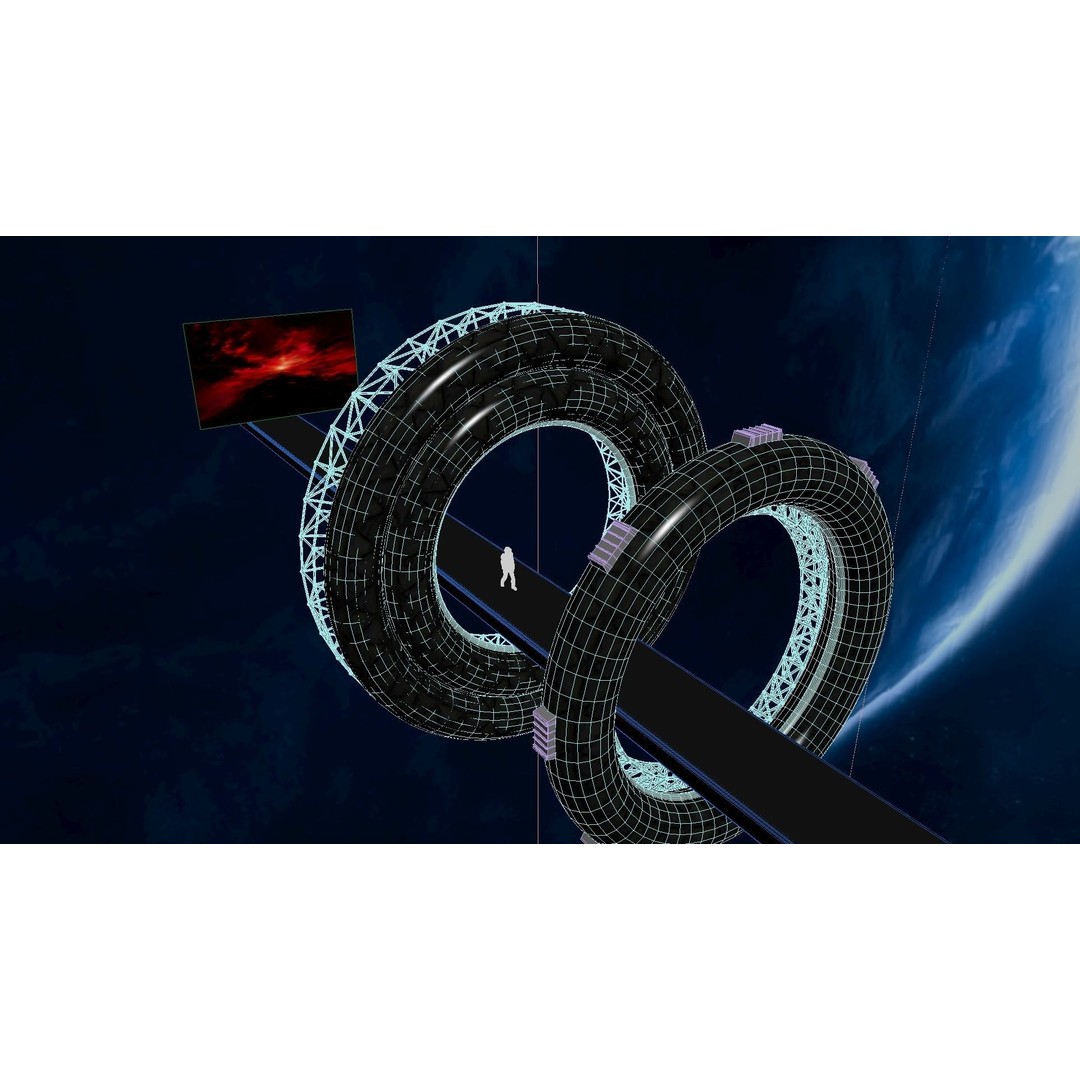 Space Bridge 3D Model – High Poly Sci-Fi Asset, FBX, OBJ - View 10