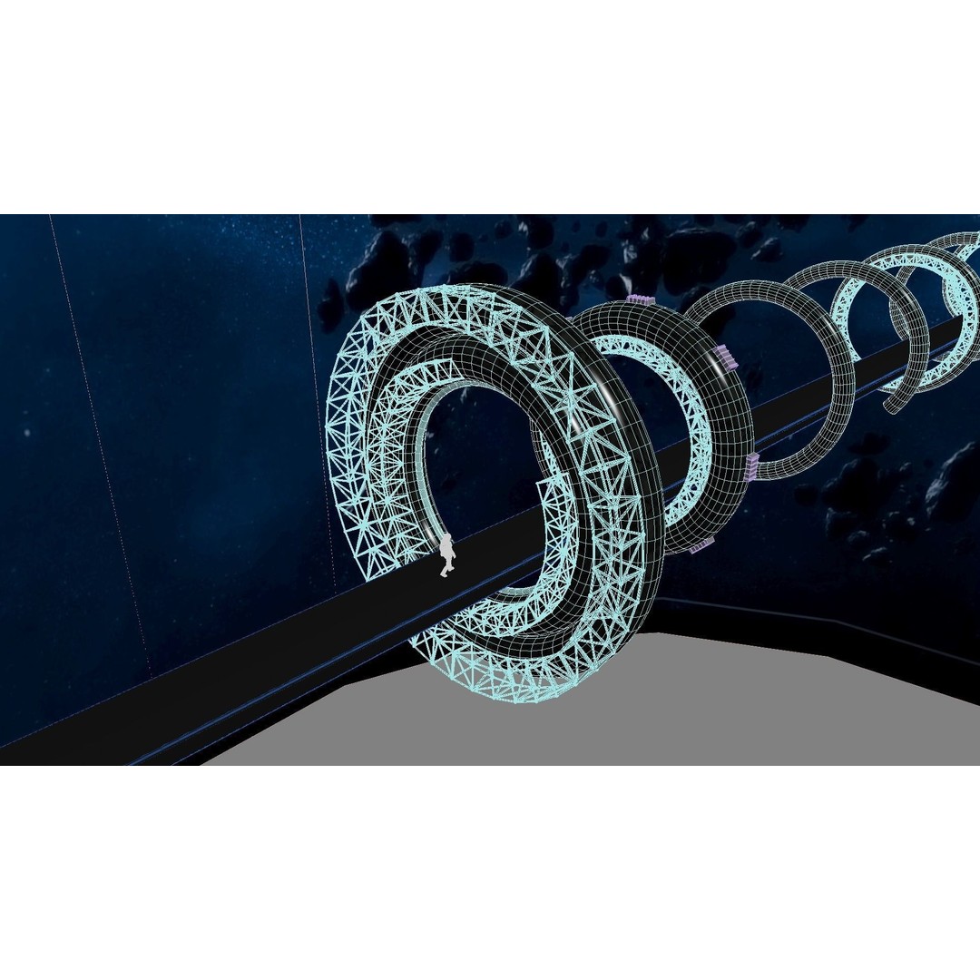Space Bridge 3D Model – High Poly Sci-Fi Asset, FBX, OBJ - View 11