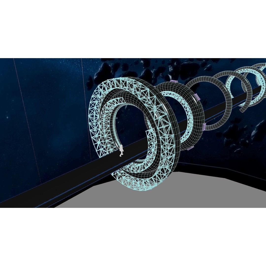 Space Bridge 3D Model – High Poly Sci-Fi Asset, FBX, OBJ - View 18