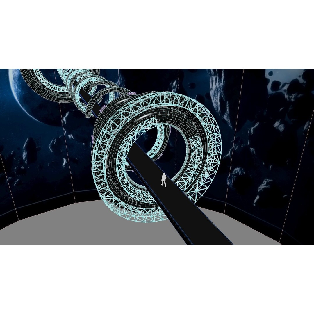 Space Bridge 3D Model – High Poly Sci-Fi Asset, FBX, OBJ - View 28