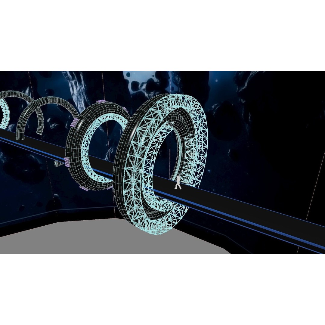 Space Bridge 3D Model – High Poly Sci-Fi Asset, FBX, OBJ - View 29