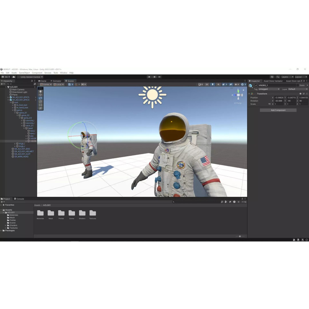 Astronaut 3D Model – Low Poly Game Ready Character for Unity & Unreal