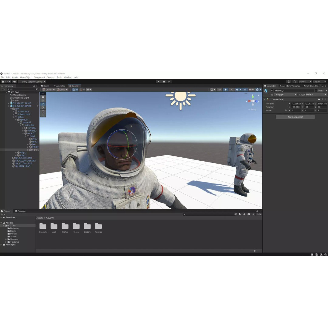 Astronaut 3D Model – Low Poly Game Ready Character for Unity & Unreal - View 8