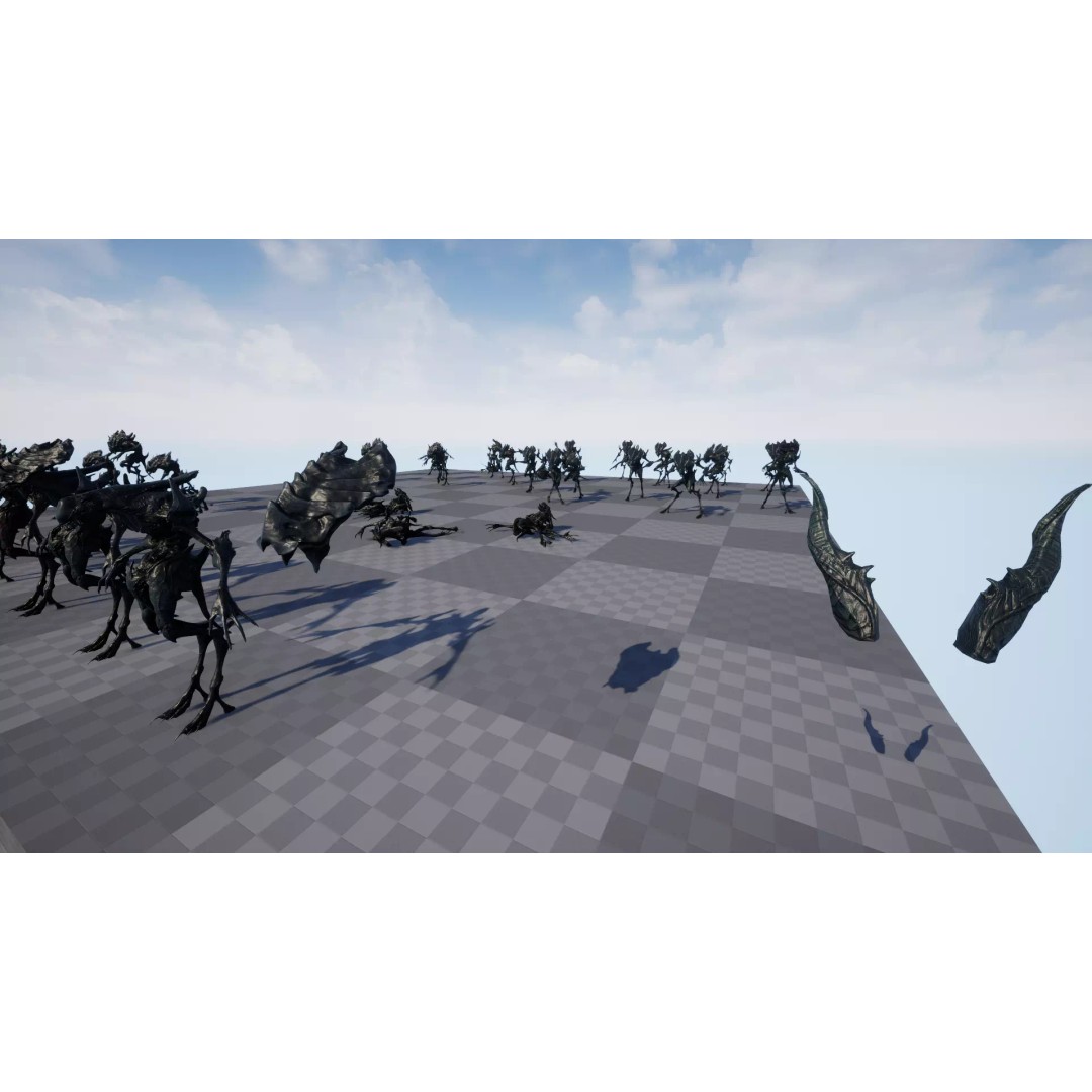 Alien Monster 6 3D Model – Low Poly Rigged Character with Animations - View 29