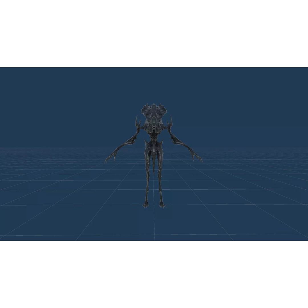 Alien Monster 6 3D Model – Low Poly Rigged Character with Animations - View 33