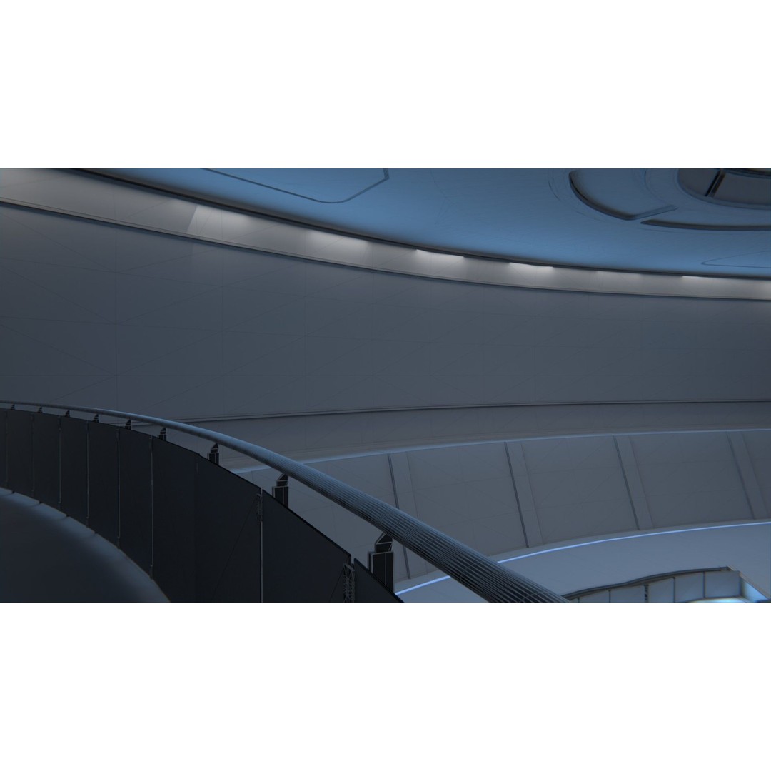 Monitoring Center 3D Model – Futuristic Command Center, FBX - View 16