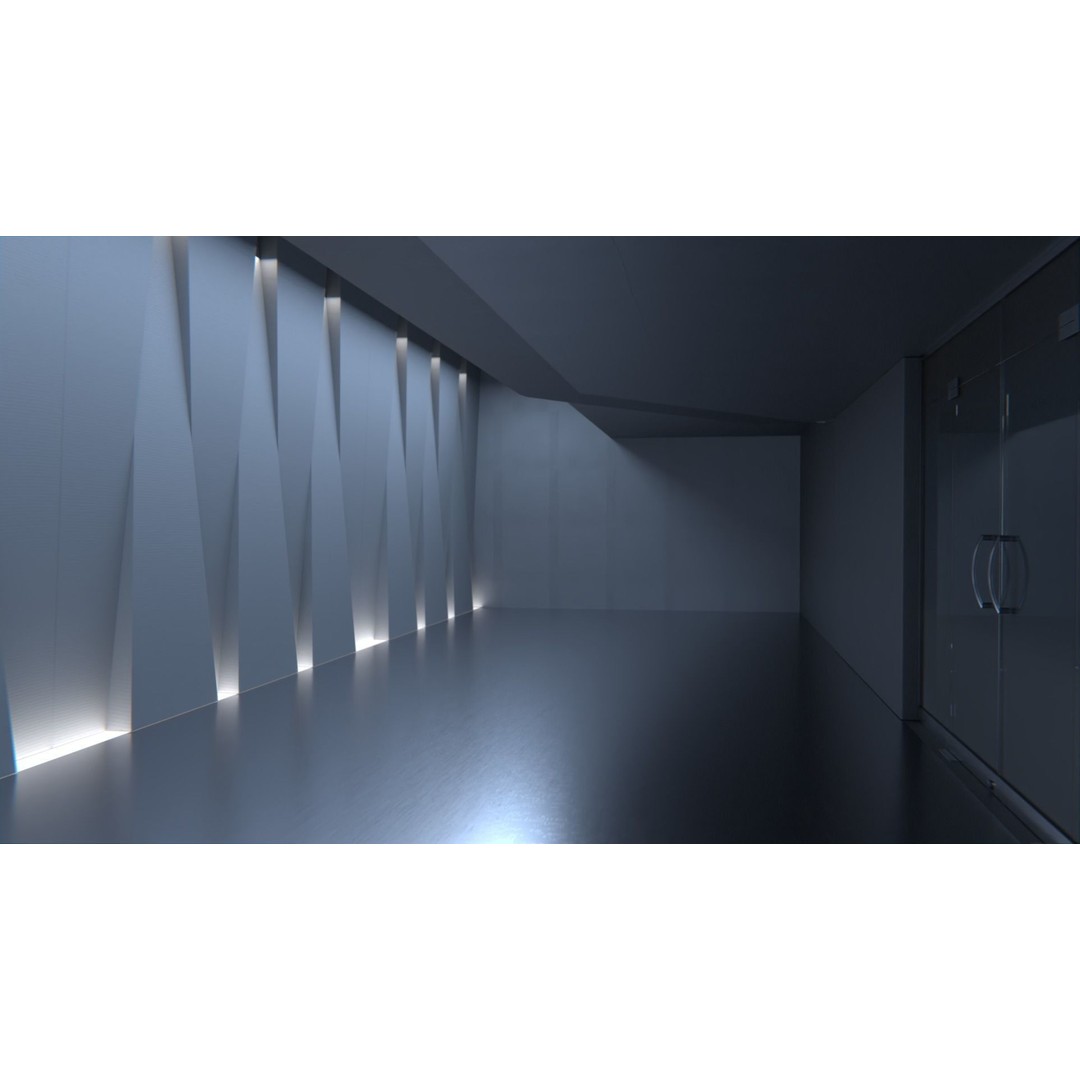 Monitoring Center 3D Model – Futuristic Command Center, FBX - View 5