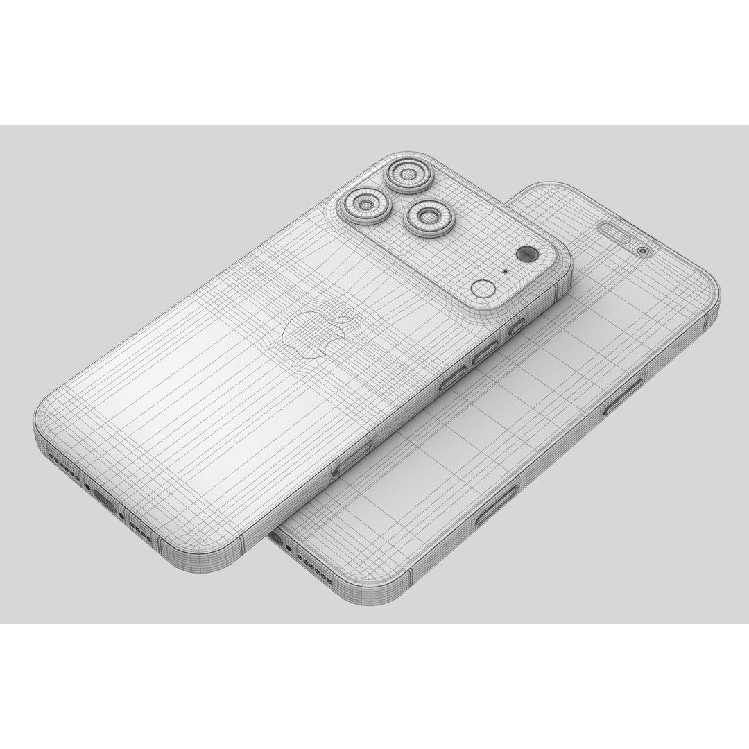 Apple iPhone 17 3D Model – Realistic Smartphone Asset, PBR, Multiple Formats - View 10