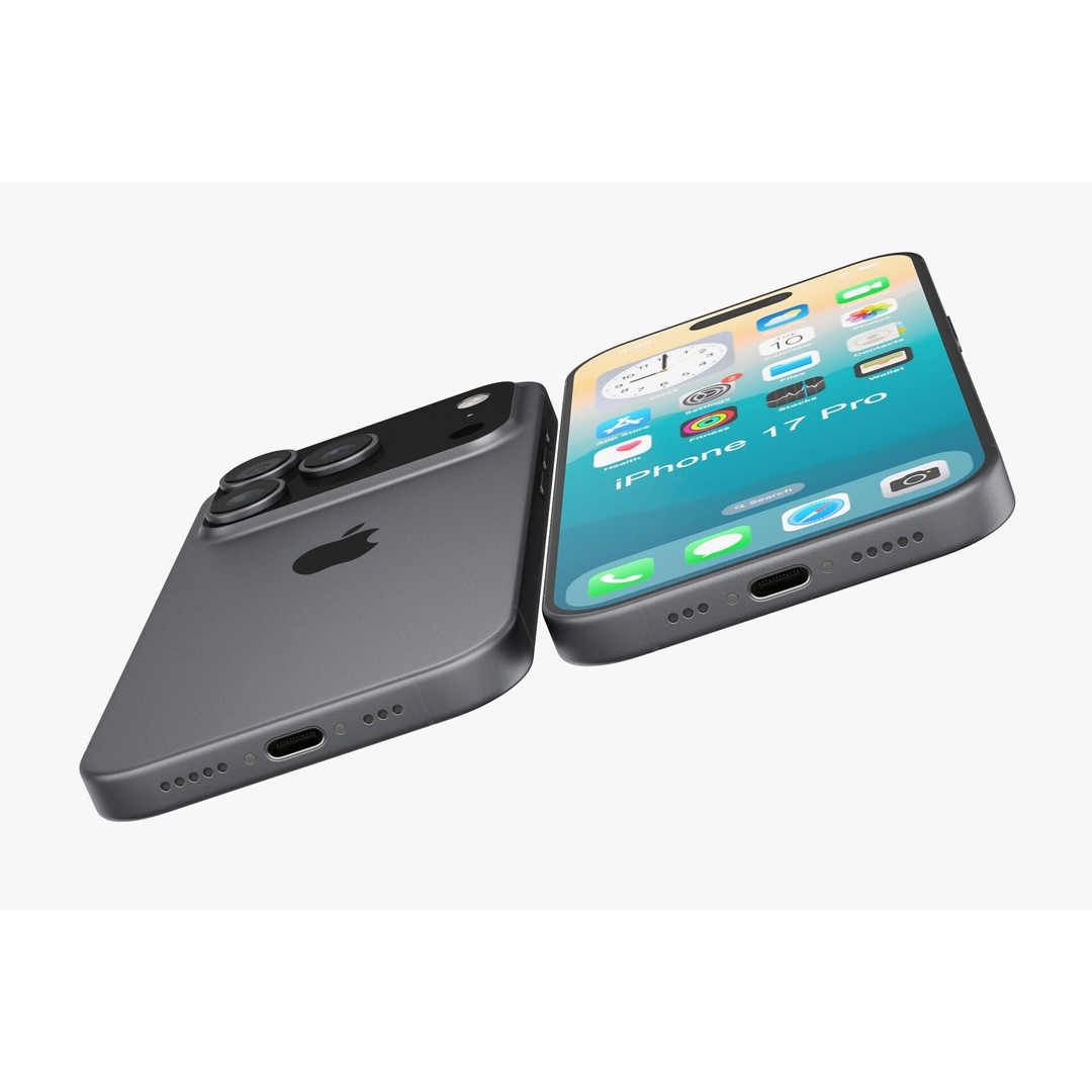 Apple iPhone 17 3D Model – Realistic Smartphone Asset, PBR, Multiple Formats - View 13