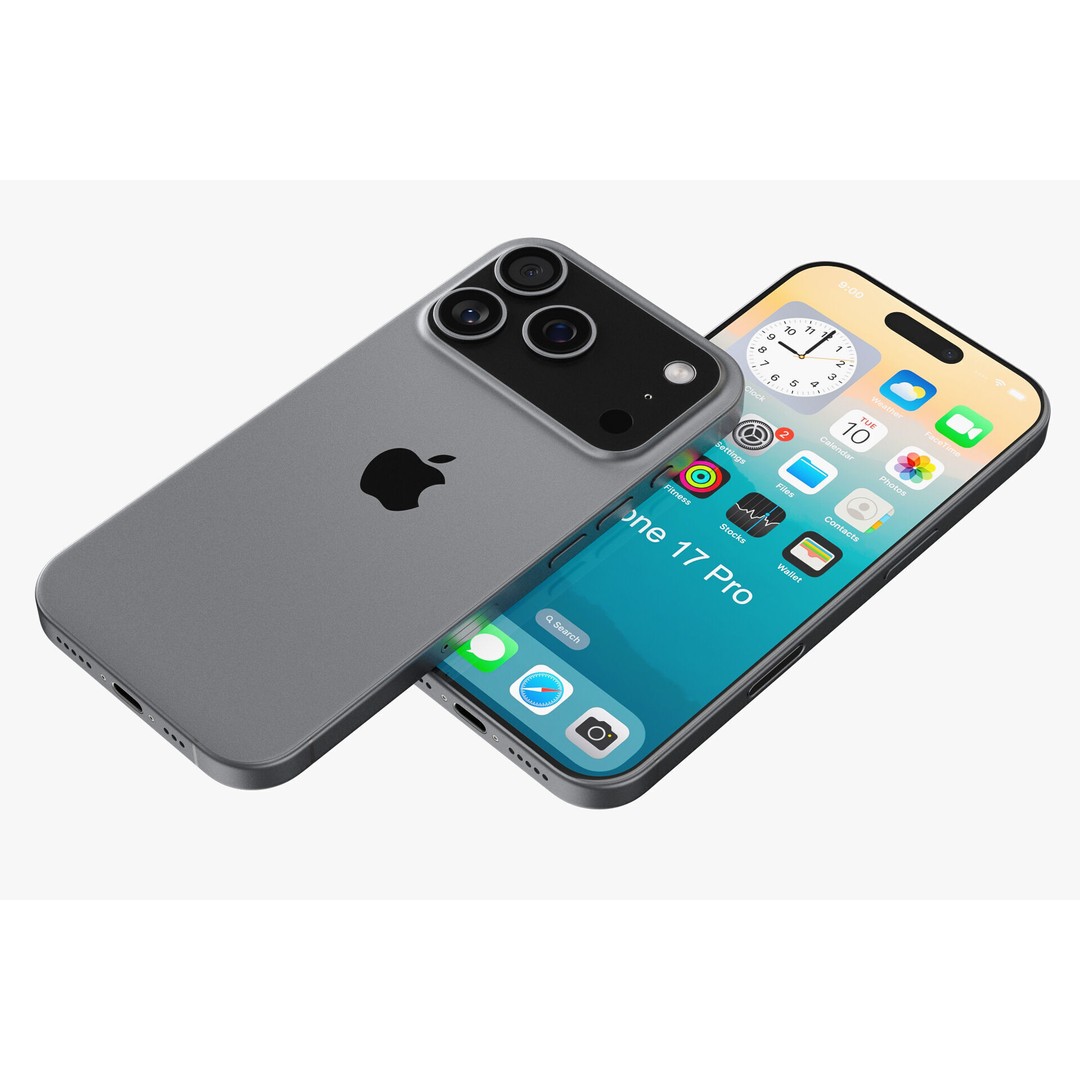 Apple iPhone 17 3D Model – Realistic Smartphone Asset, PBR, Multiple Formats - View 14