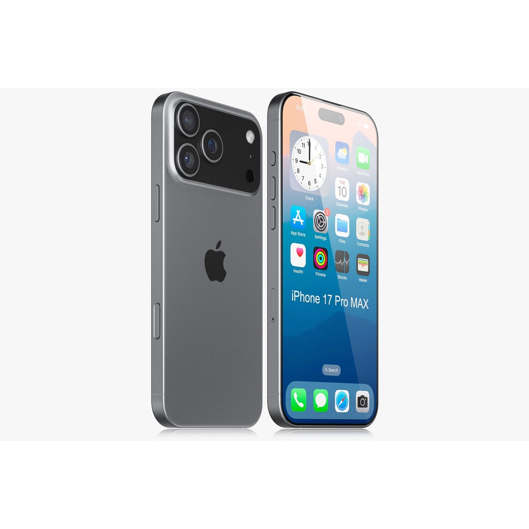 Apple iPhone 17 3D Model – Realistic Smartphone Asset, PBR, Multiple Formats - View 5