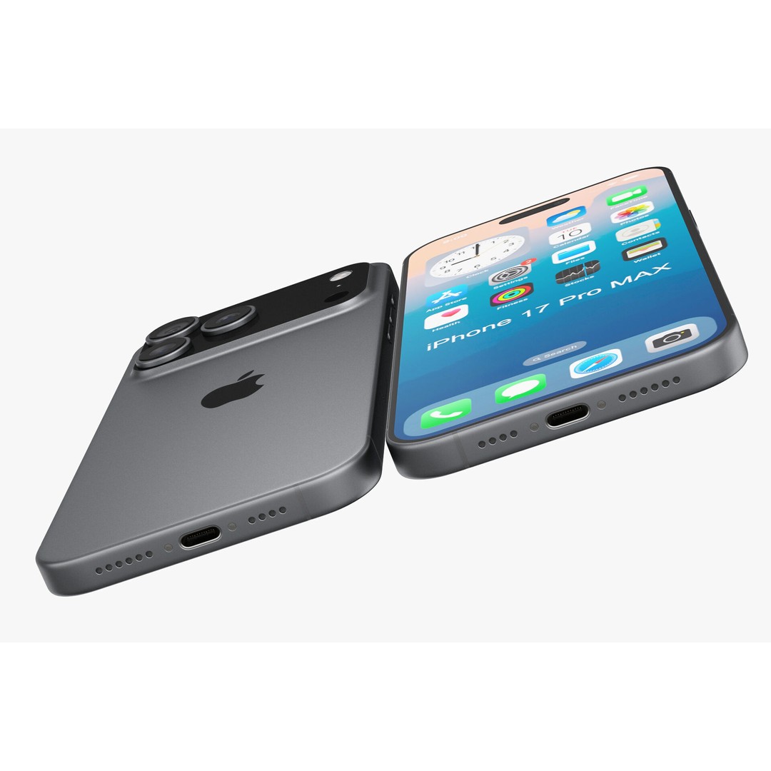 Apple iPhone 17 3D Model – Realistic Smartphone Asset, PBR, Multiple Formats - View 8
