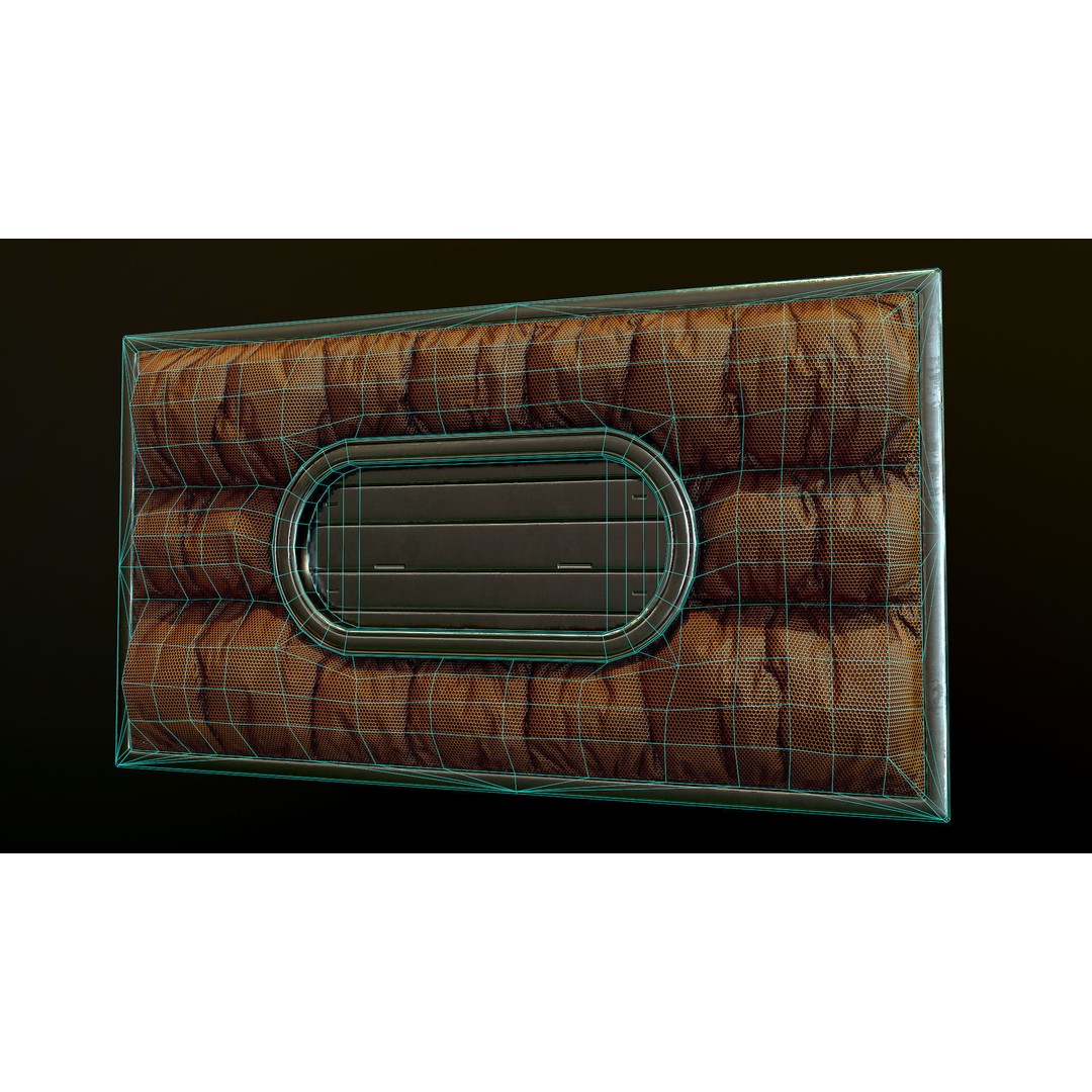 Modular Sci-Fi Corridor 3D Model – Low Poly Game Asset, FBX, PBR Textures - View 16
