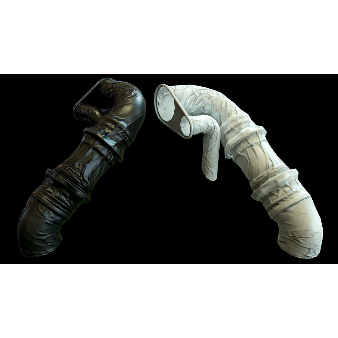 Modular Sci-Fi Corridor 3D Model – Low Poly Game Asset, FBX, PBR Textures - View 21