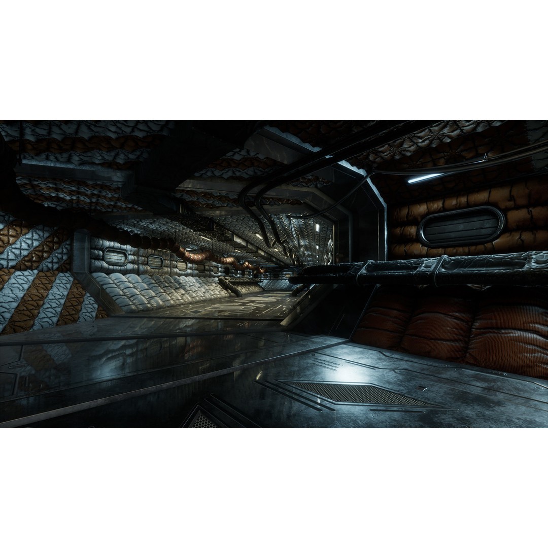 Modular Sci-Fi Corridor 3D Model – Low Poly Game Asset, FBX, PBR Textures - View 9