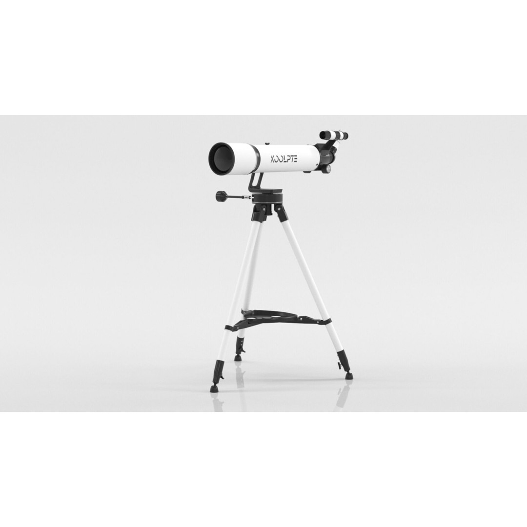 Telescope 3D Model – Low Poly PBR Asset for Games and Education - View 15