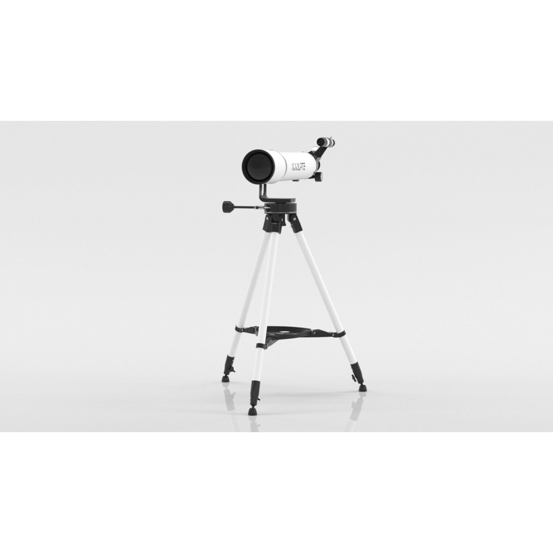 Telescope 3D Model – Low Poly PBR Asset for Games and Education - View 16
