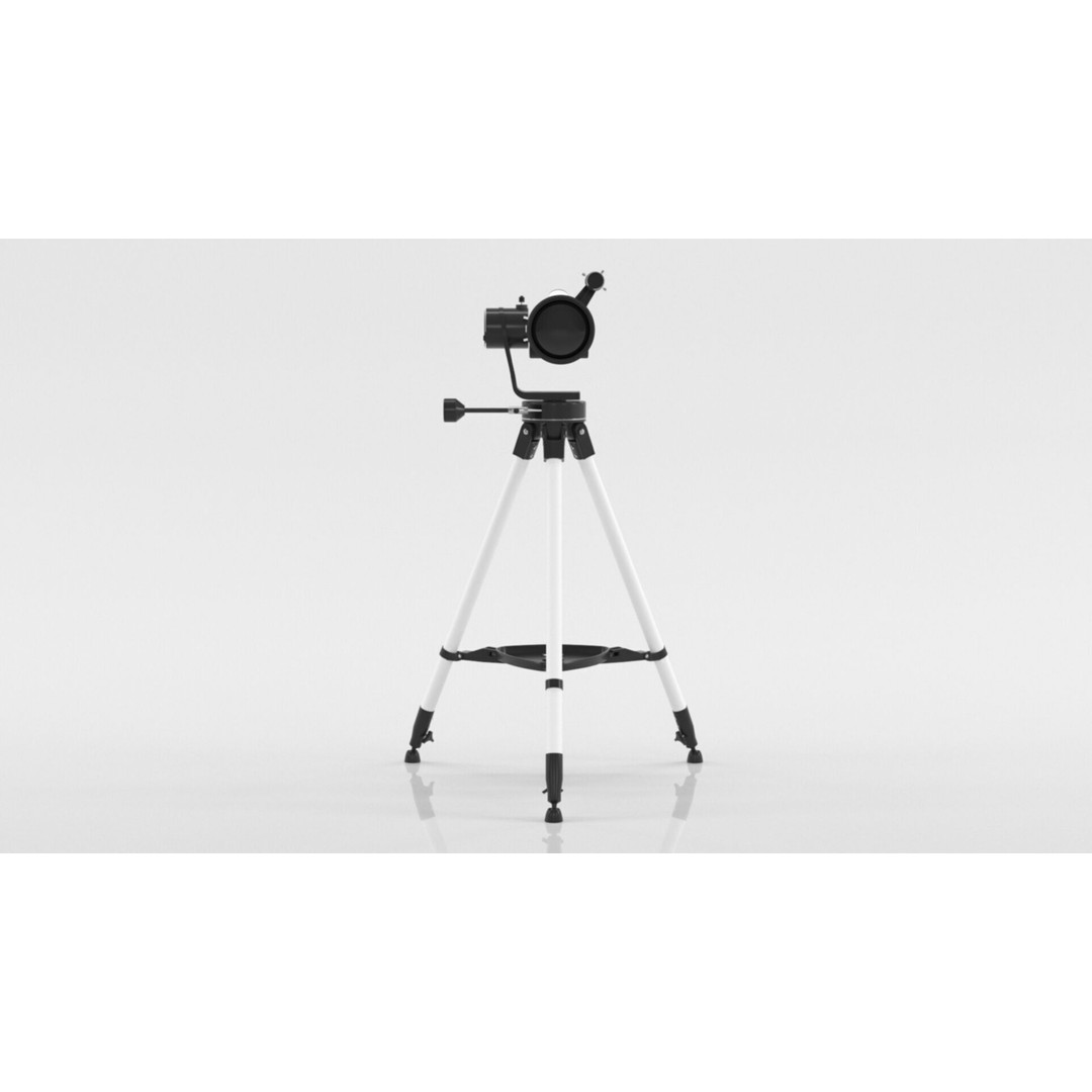 Telescope 3D Model – Low Poly PBR Asset for Games and Education - View 18