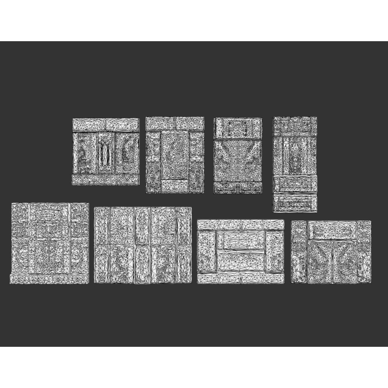 Mayan Temple Walls - Low-Poly Game-Ready 3D Model - View 21