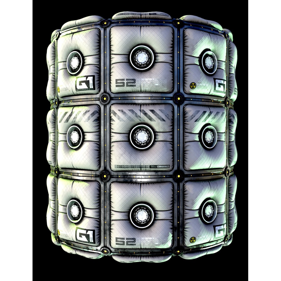 Sci-Fi Materials 3D Model – Hardsurface Collection, 4K PBR Textures