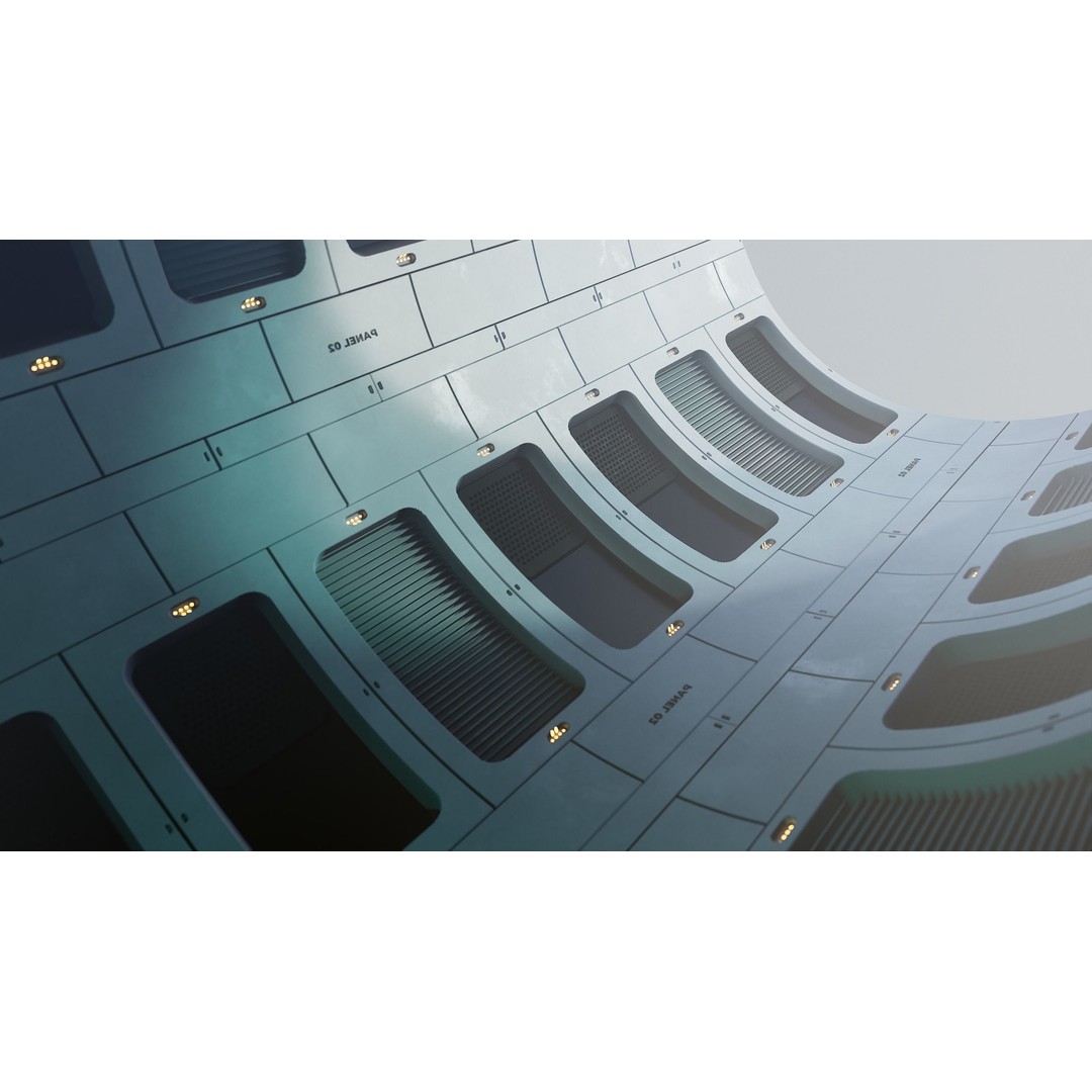 Sci-Fi Materials 3D Model – Hardsurface Collection, 4K PBR Textures - View 16