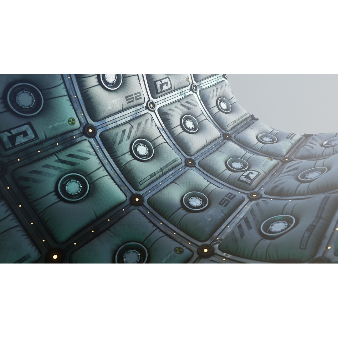Sci-Fi Materials 3D Model – Hardsurface Collection, 4K PBR Textures - View 20