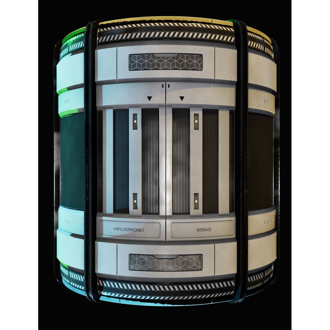 Sci-Fi Materials 3D Model – Hardsurface Collection, 4K PBR Textures - View 5