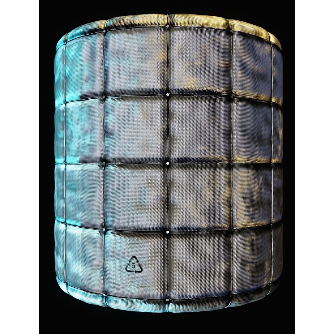 Sci-Fi Materials 3D Model – Hardsurface Collection, 4K PBR Textures - View 9