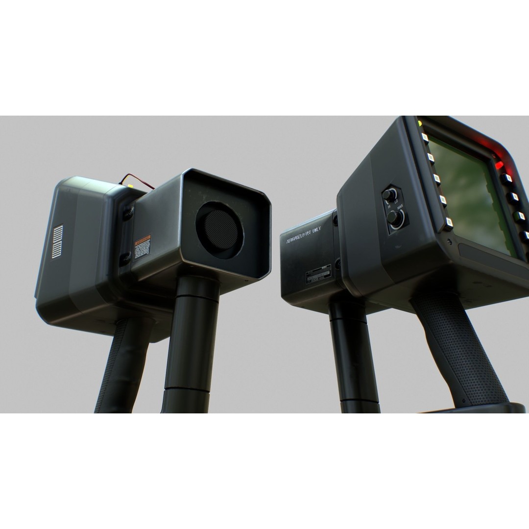 Sci-Fi Portable Scanner 3D Model – Low Poly PBR Asset, FBX, OBJ - View 10