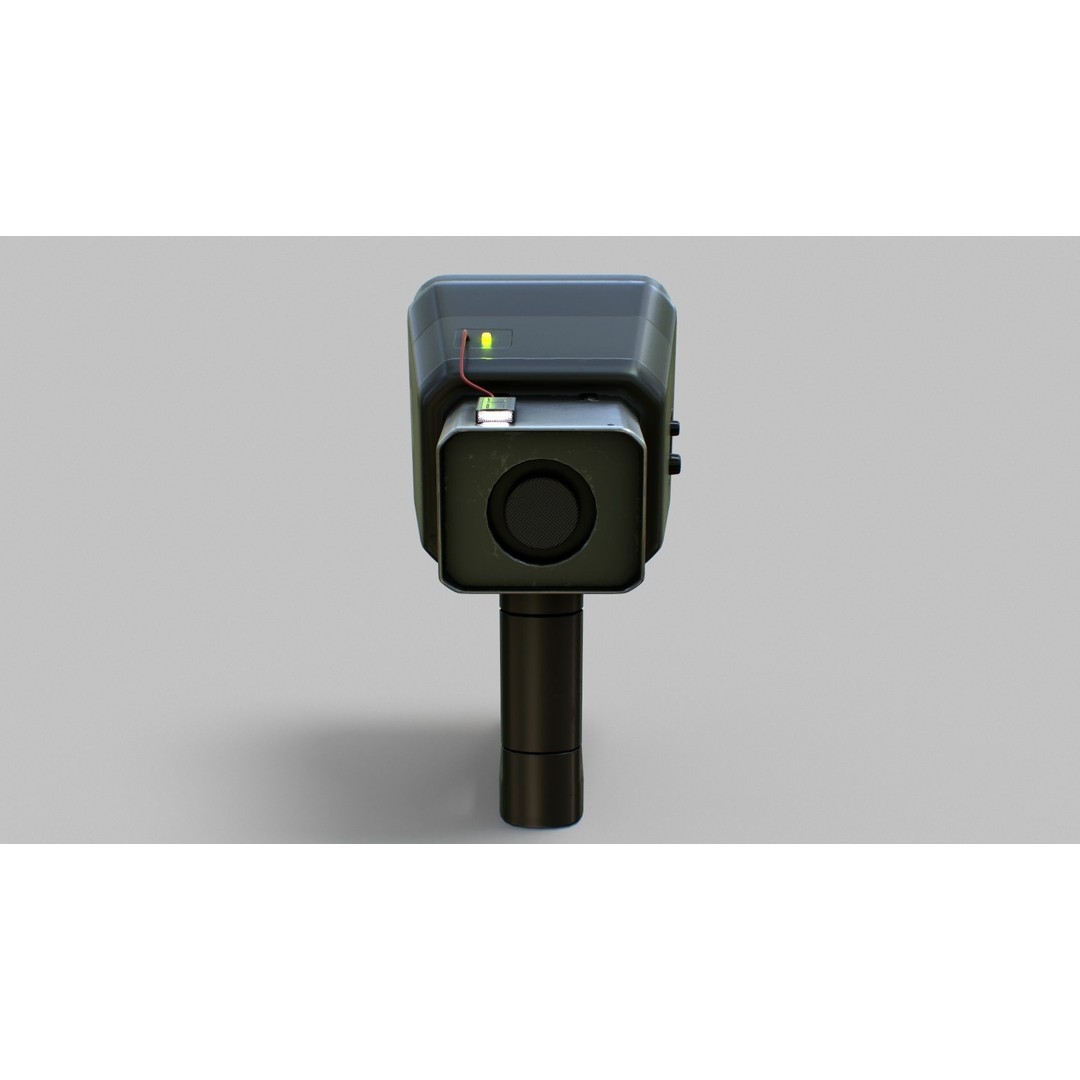 Sci-Fi Portable Scanner 3D Model – Low Poly PBR Asset, FBX, OBJ - View 11