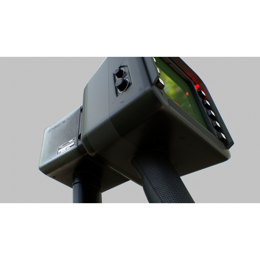 Sci-Fi Portable Scanner 3D Model – Low Poly PBR Asset, FBX, OBJ - View 17