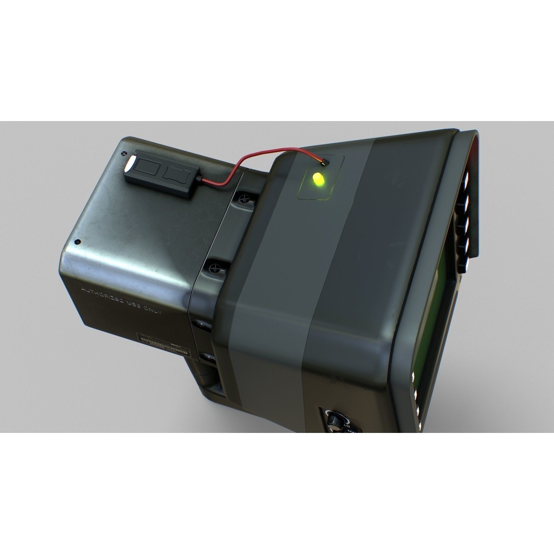 Sci-Fi Portable Scanner 3D Model – Low Poly PBR Asset, FBX, OBJ - View 18