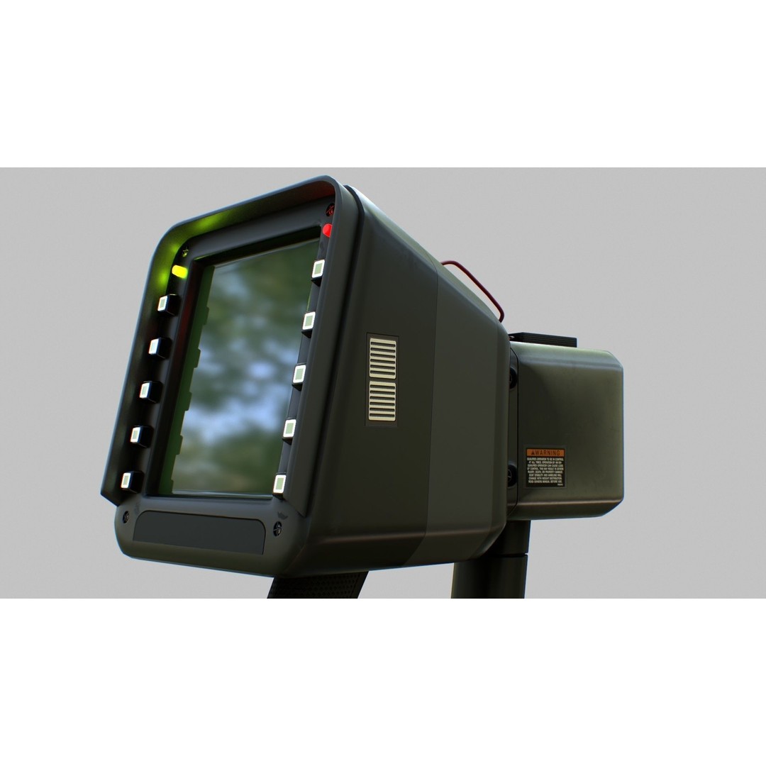 Sci-Fi Portable Scanner 3D Model – Low Poly PBR Asset, FBX, OBJ - View 19
