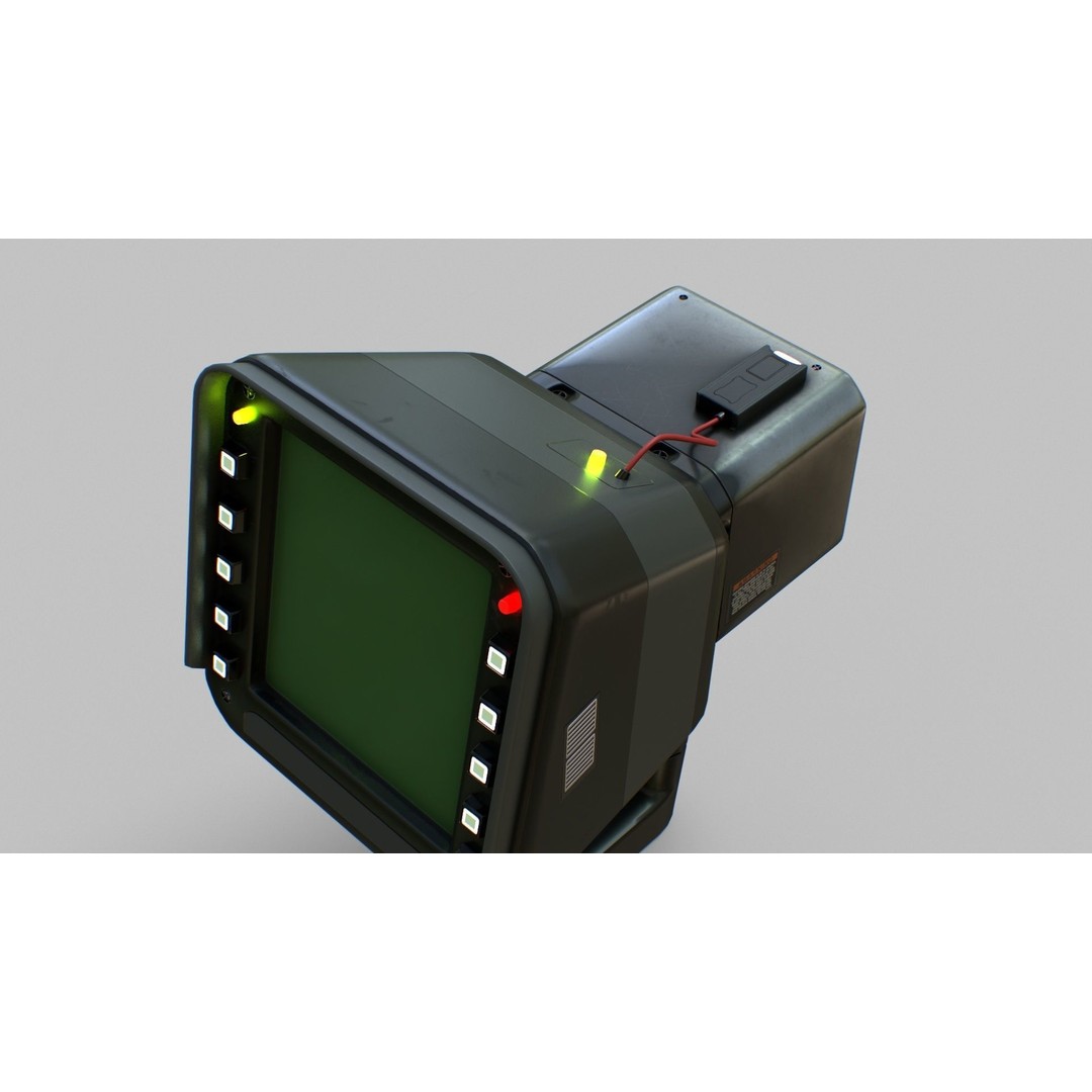 Sci-Fi Portable Scanner 3D Model – Low Poly PBR Asset, FBX, OBJ - View 20