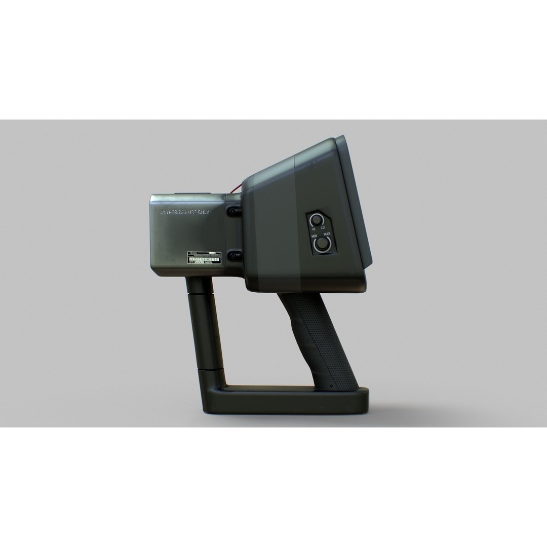 Sci-Fi Portable Scanner 3D Model – Low Poly PBR Asset, FBX, OBJ - View 22
