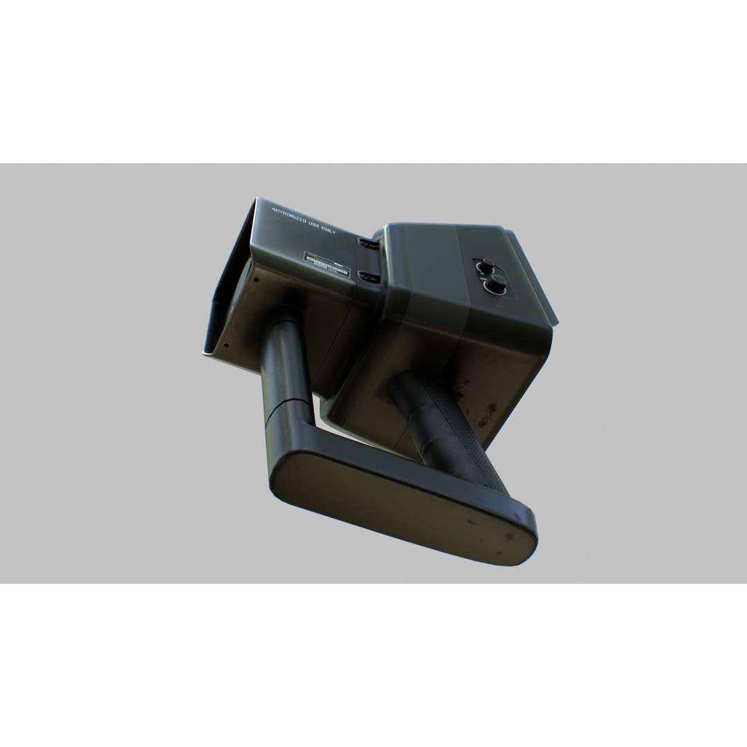 Sci-Fi Portable Scanner 3D Model – Low Poly PBR Asset, FBX, OBJ - View 23
