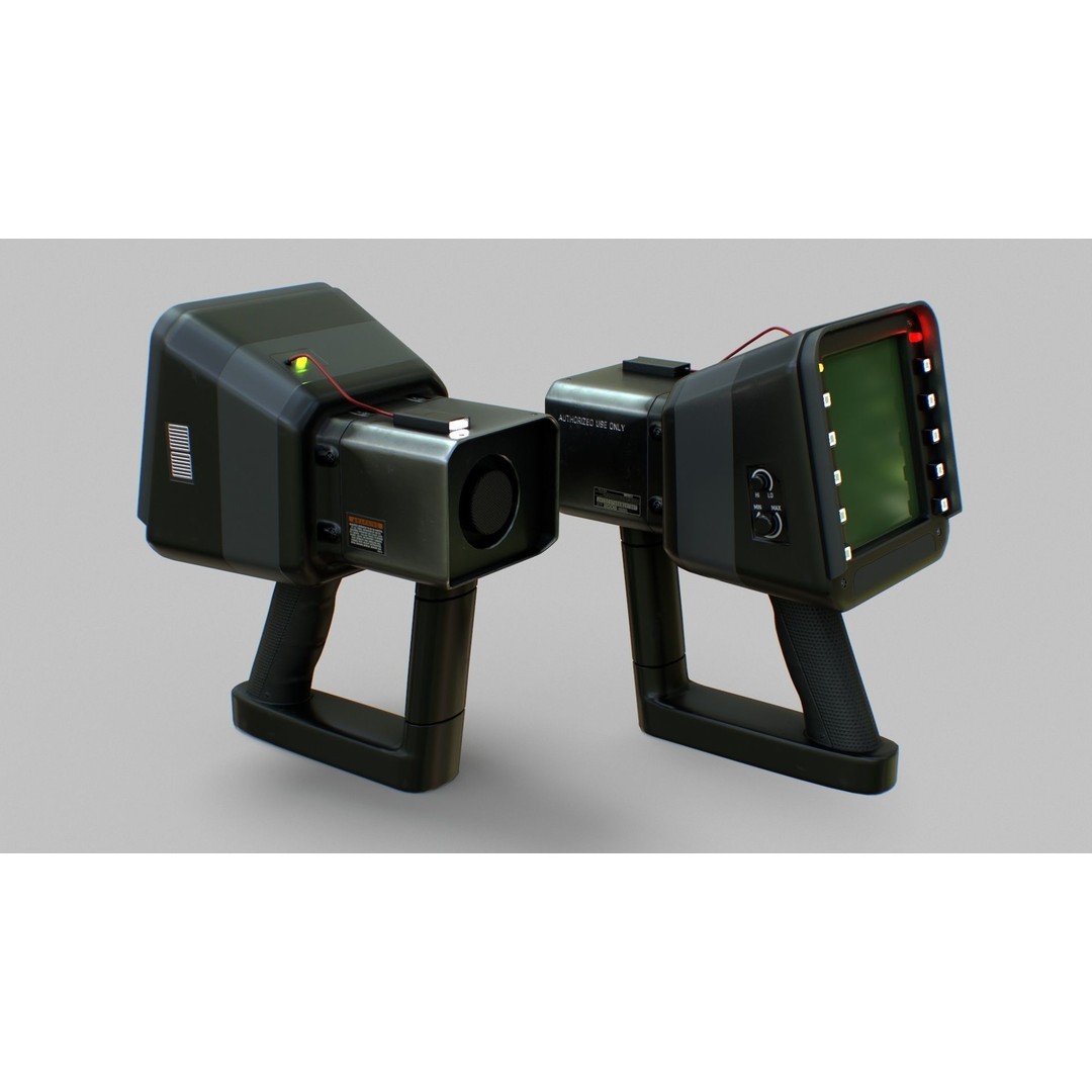 Sci-Fi Portable Scanner 3D Model – Low Poly PBR Asset, FBX, OBJ - View 3