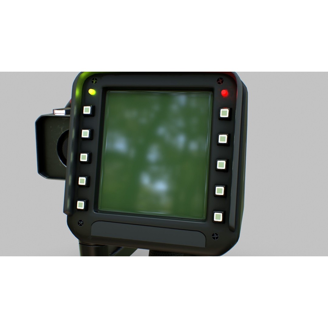 Sci-Fi Portable Scanner 3D Model – Low Poly PBR Asset, FBX, OBJ - View 33