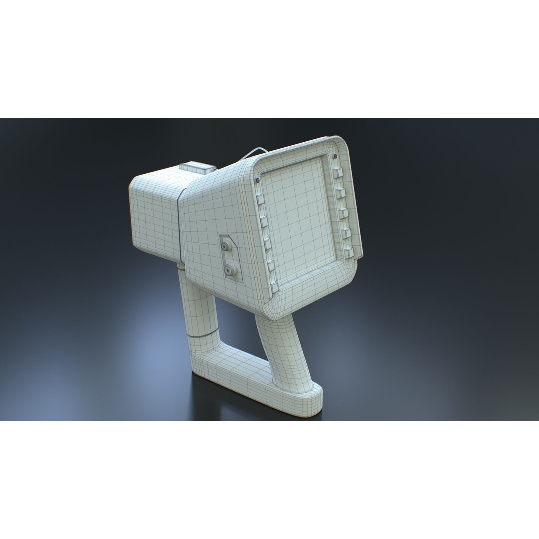 Sci-Fi Portable Scanner 3D Model – Low Poly PBR Asset, FBX, OBJ - View 35